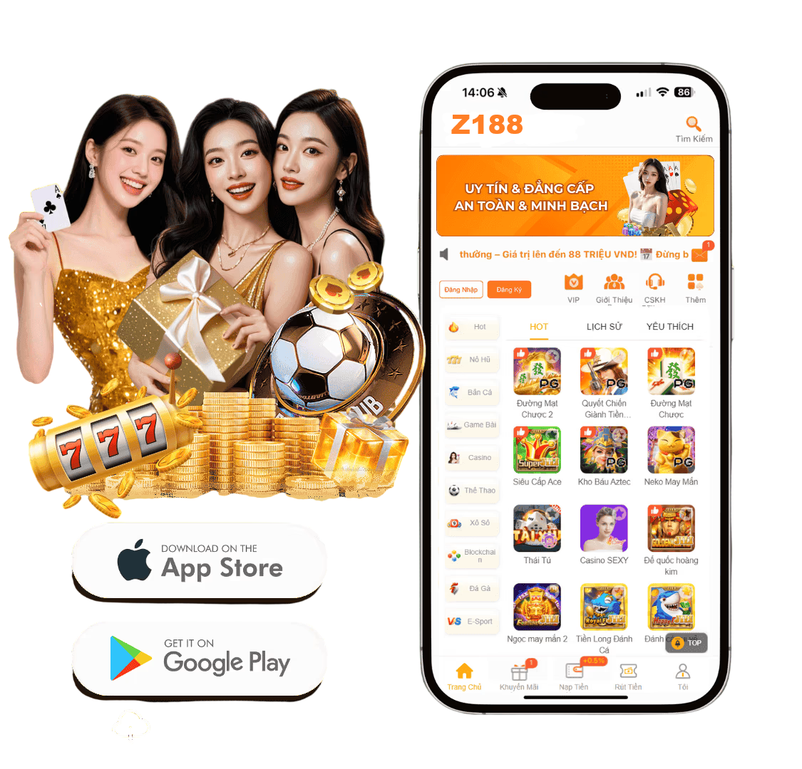 Tải app Z188 về điện thoại di động để trải nghiệm cá cược đỉnh cao